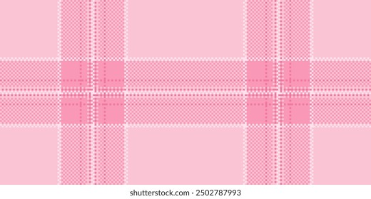 Festive texture check pattern, woman background textile tartan. Diamond plaid fabric seamless vector in light and red colors palette.