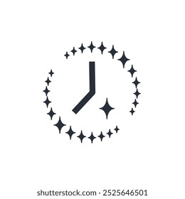 Festive time. Happy moment. Vector illustration icon isolated on white background.