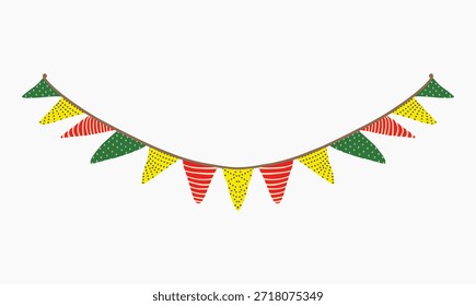 Banderas de Bunting del triángulo festivo para la decoración del partido