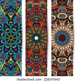 Festive Tribal vintage colorful ornamental ethnic banner