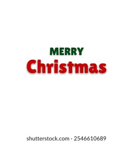 Tipografía festiva de 'Navidades alegres' Arte de texto, Navidades alegres Diseño de arte de texto Rojo y verde. Perfecto para tarjetas de felicitación, carteles o gráficos de redes sociales, con tonos tradicionales