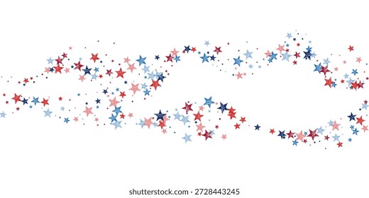 Diseño festivo de Vector de estrella de EE. UU. Decoración de fiesta nacional. Concepto del Día de la Independencia. Formas de estrellas con textura grunge. Perfecto para Anuncios y carteles.