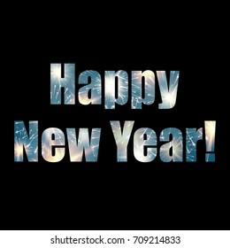 Festive vector fireworks and the location of the text