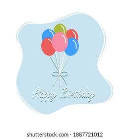 Tarjeta de saludo vector festivo Feliz cumpleaños nuevo diseño. Pasos 10