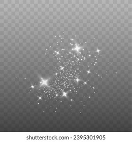  Festive white glowing dust png. Magical shimmering or flying cloud in glowing dust. Dust for holiday decorations, Discount Merry Christmas, Sale, discount, banner. Beautiful holiday flyer template.