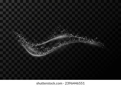  Festive white glowing dust png. Magical shimmering or flying cloud in glowing dust. Dust for holiday decorations, Discount Merry Christmas, Sale, discount, banner. Beautiful holiday flyer template.