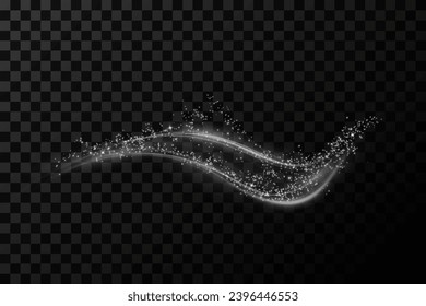  Festive white glowing dust png. Magical shimmering or flying cloud in glowing dust. Dust for holiday decorations, Discount Merry Christmas, Sale, discount, banner. Beautiful holiday flyer template.