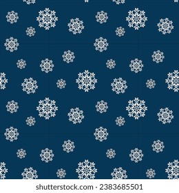 Festive winter pattern continuous, snowflakes, Winter, Christmas, New Year. Blue, vector.