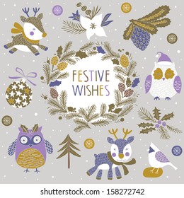 Festive Wishes Print Design