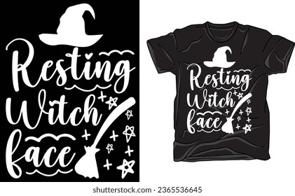 Festive Witch Shirt For Halloween , Resting Witch Face , Halloween T-Shirt | Fall Gift Shirt ,Halloween Candy Shirt ,Spooky Season Gift