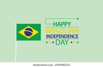 Festivities Begin Playful Text Illustration Design for the Brazilian Day Celebration
