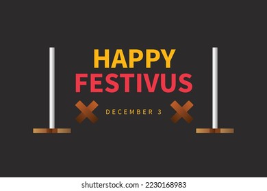 Festivus background. Design with simple style. Vector design illustration.