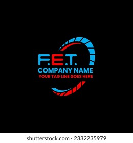 FET letter logo creative design with vector graphic, FET simple and modern logo. FET luxurious alphabet design  