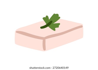 Feta cheese block and