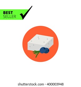Feta Cheese Icon