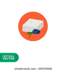 Feta Cheese Icon