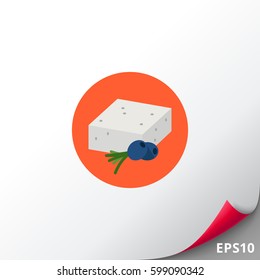Feta Cheese Icon