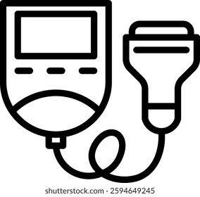 Fetal Doppler Icon Element For Design
