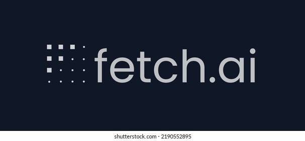 Fetch.ai FET banner. FET coin cryptocurrency banner, background concept.