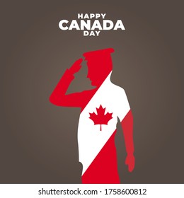 Fete du Canada (Translate: Canada day) is the Canada National Day and Republic Day, which is celebrated on July 1 each year. vector illustration