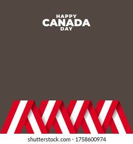 Fete du Canada (Translate: Canada day) is the Canada National Day and Republic Day, which is celebrated on July 1 each year. vector illustration