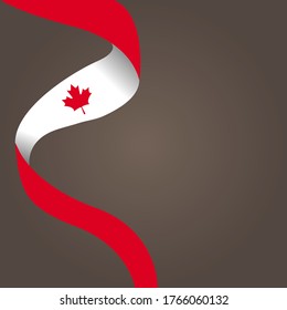 Fete du Canada (Translate: Canada day) is the Canada National Day and Republic Day, which is celebrated on July 1 each year. vector illustration