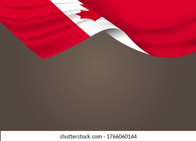 Fete du Canada (Translate: Canada day) is the Canada National Day and Republic Day, which is celebrated on July 1 each year. vector illustration