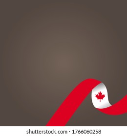 Fete du Canada (Translate: Canada day) is the Canada National Day and Republic Day, which is celebrated on July 1 each year. vector illustration