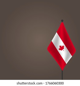 Fete du Canada (Translate: Canada day) is the Canada National Day and Republic Day, which is celebrated on July 1 each year. vector illustration