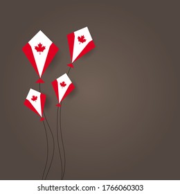 Fete du Canada (Translate: Canada day) is the Canada National Day and Republic Day, which is celebrated on July 1 each year. vector illustration