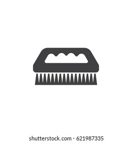 fetlock. cleaning brush vector icon on the white background