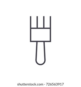 fetlock vector line icon, sign, illustration on background, editable strokes