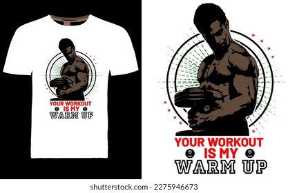 FETNESS WORKOUT T SHIRT DESIGN