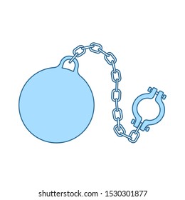 Mejor Con Icono De Pelota. Línea Delgada Con Diseño De Relleno Azul. Ilustración vectorial.