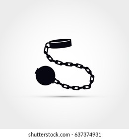 Fetters vector illustration