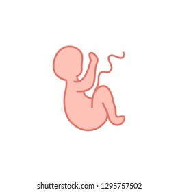 fetus doodle icon