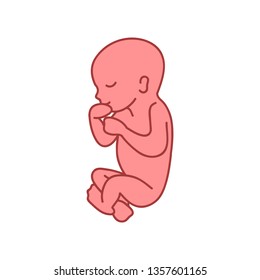 fetus doodle icon