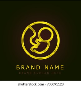 Fetus golden metallic logo