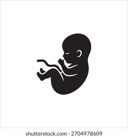 Fetus icon. isolated on white background