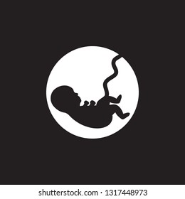 Fetus icon. Simple element illustration. Fetus symbol design from Pregnancy collection set. Can be used in web and mobile