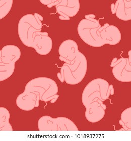 fetus seamless pattern