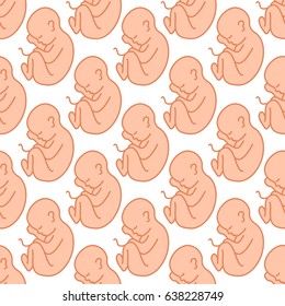 fetus seamless pattern