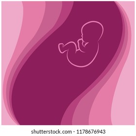 Fetus silhouette Design