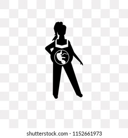 Fetus vector icon isolated on transparent background, Fetus logo concept