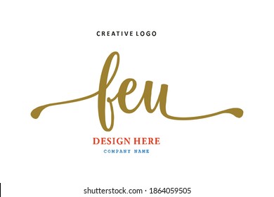 FEU lettering logo is simple, easy to understand and authoritative