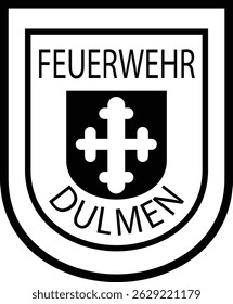 Feuerwehr Dulmen, corte a laser, cricut, gravura, Corte de madeira, Digital, corte cnc, arquivo Eps