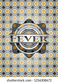 Fever arabesque badge. arabic decoration.
