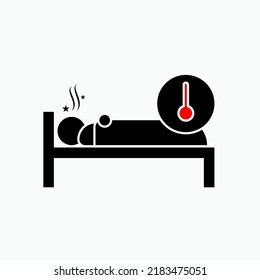 Fever Icon.  Shivers Symbol - Vector.