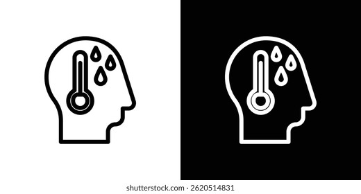 Fever icon vector, illustration logo template in trendy style