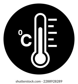 Fever Temperature Symbol Sign ,Vector Illustration, Isolate On White Background Label .EPS10